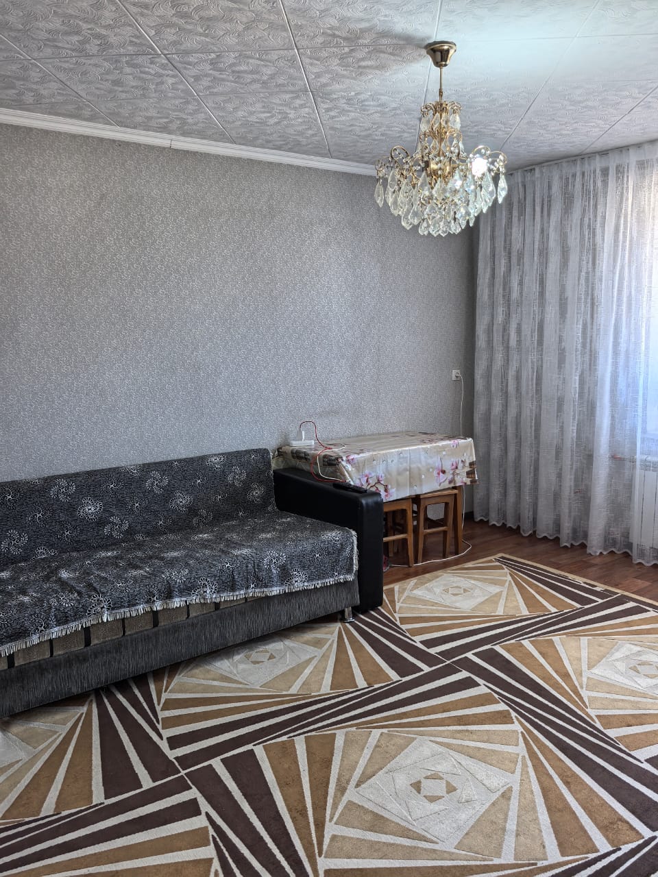 2-комнантная квартира, 52.0 м²,Военный городок за 15 000 000