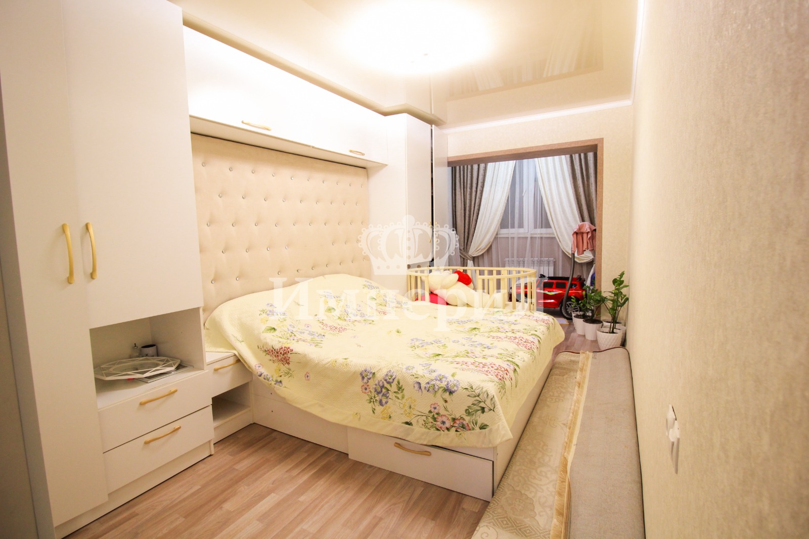 2-комнантная квартира, 45.0 м²,Военный городок за 14 500 000