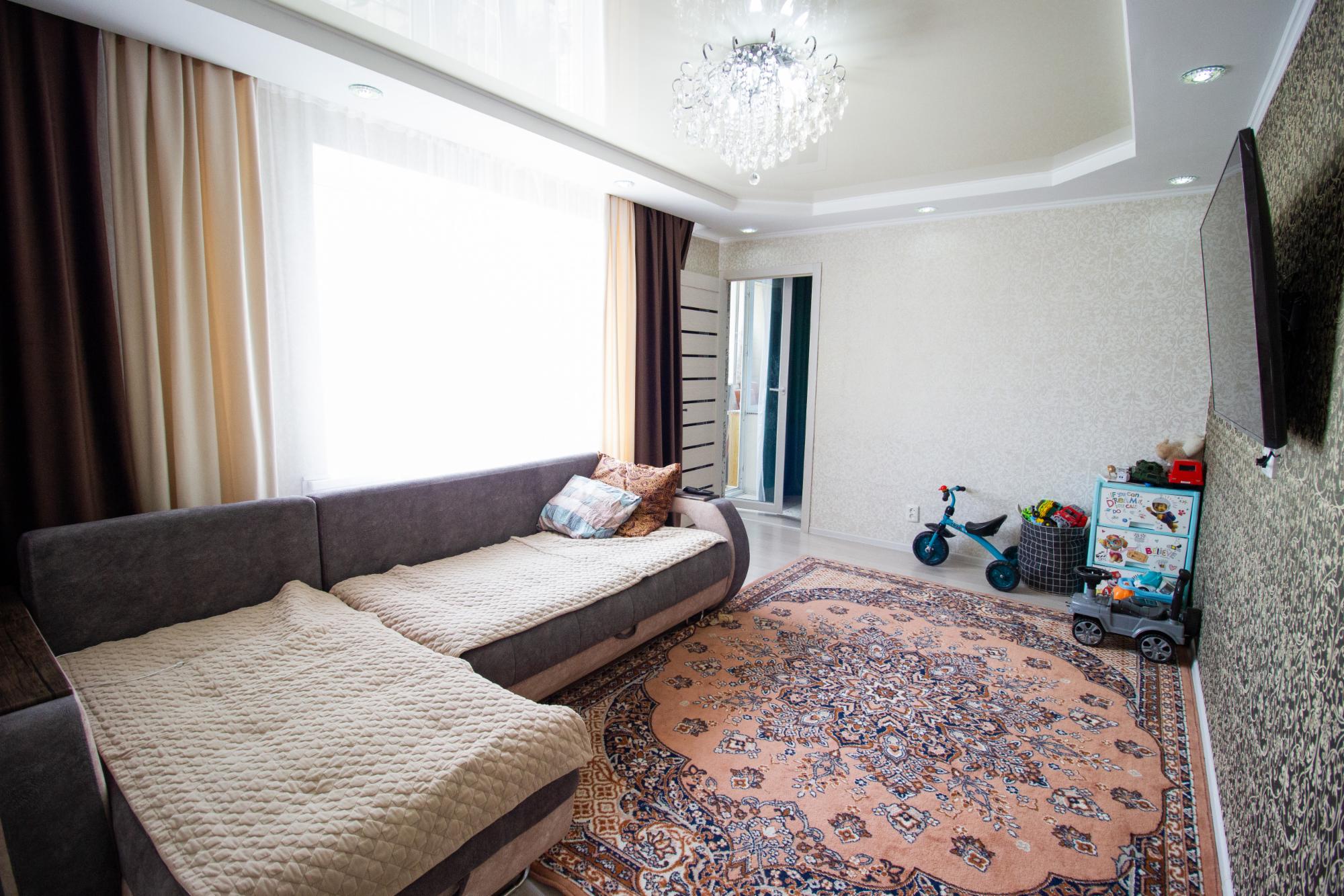 2-комнантная квартира, 54.0 м²,5 мкр за 15 800 000