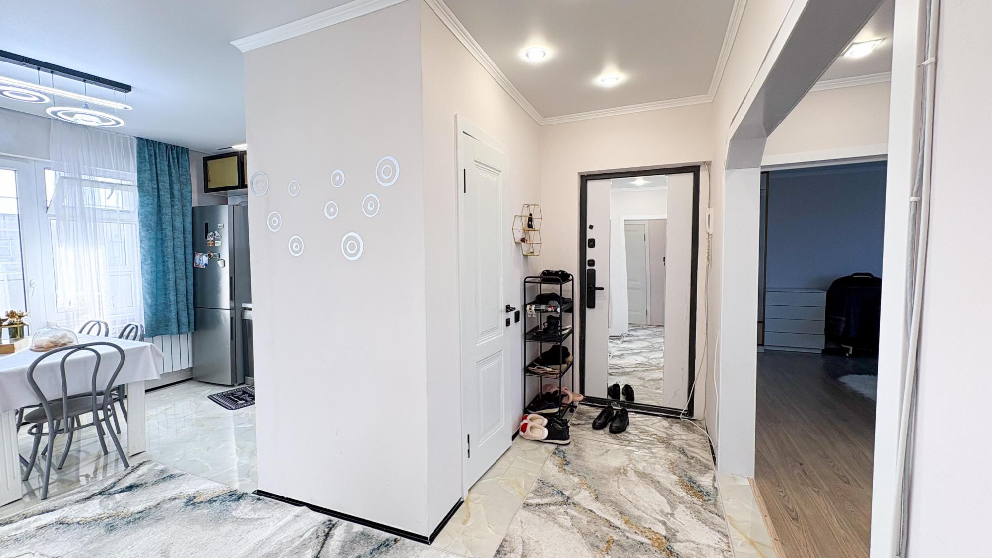 4-комнантная квартира, 92.0 м²,мкр Мушелтой за 30 000 000