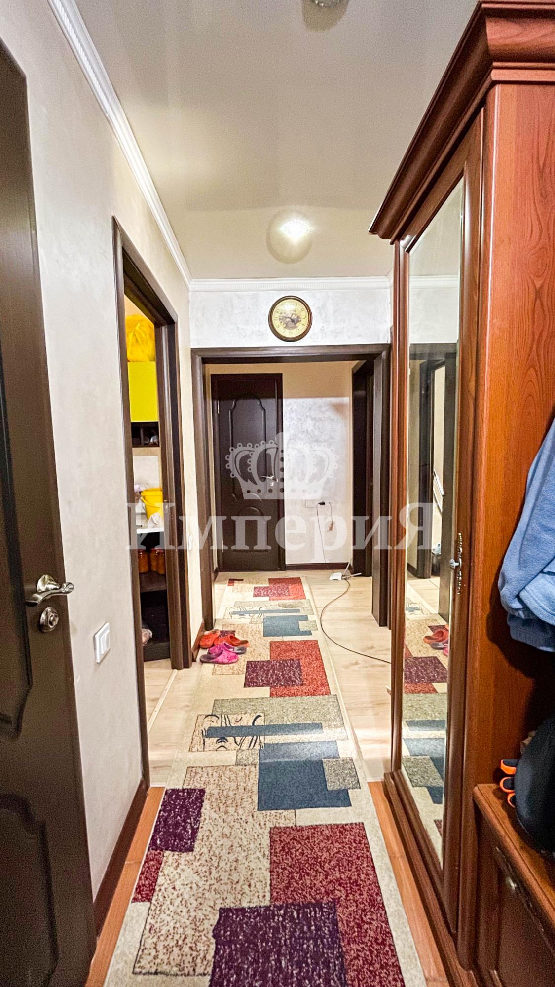 3-комнантная квартира, 71.0 м²,Военный городок за 23 000 000