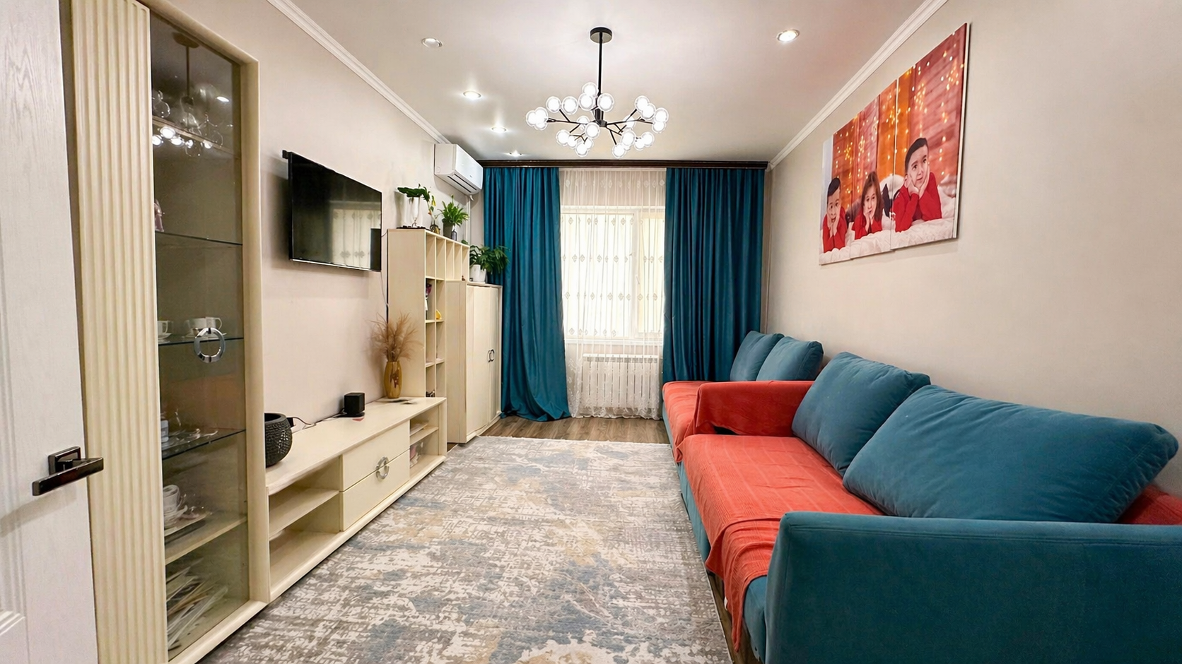 2-комнантная квартира, 55.0 м²,Коктем за 23 500 000