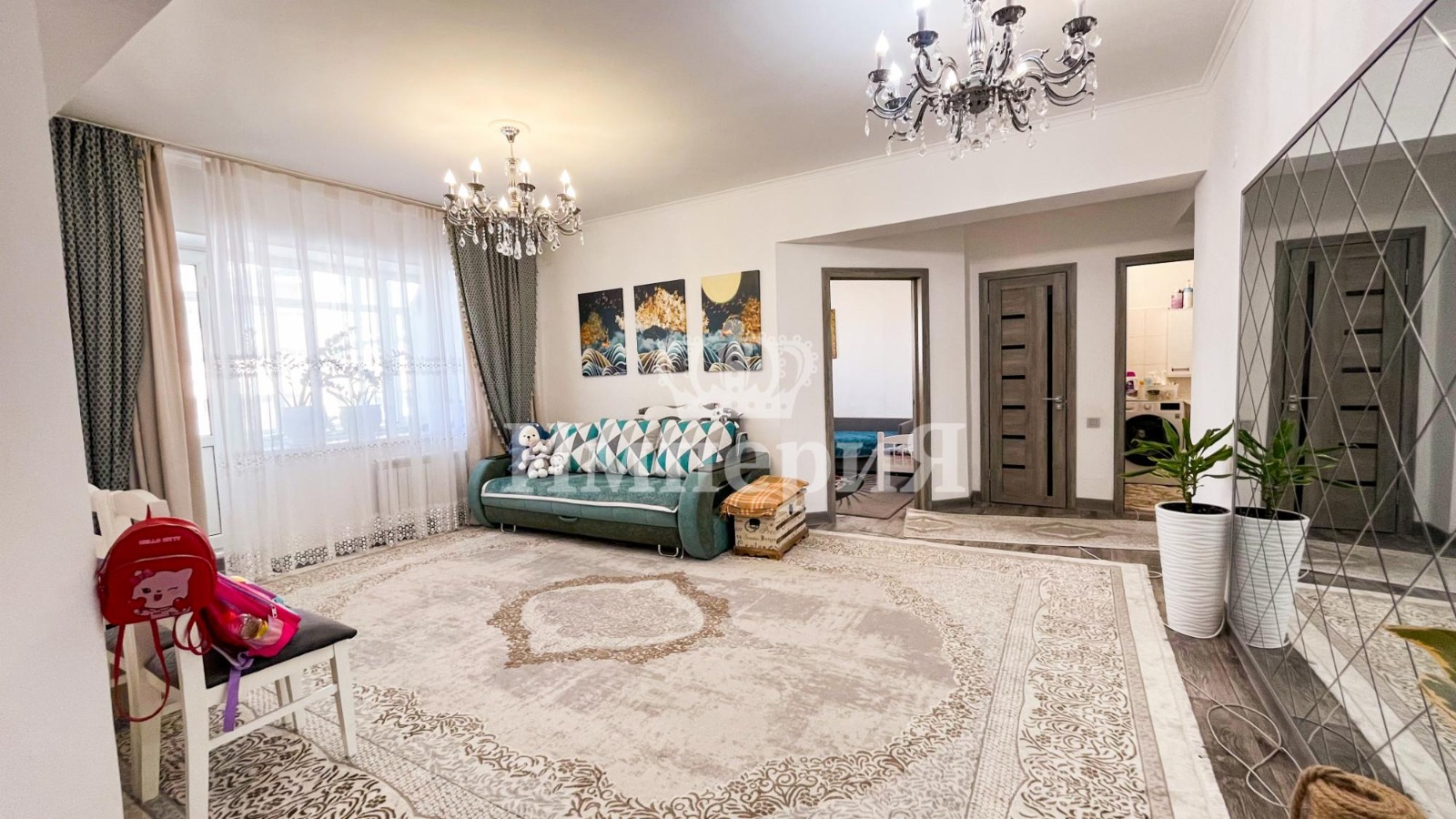 3-комнантная квартира, 74.0 м²,Каратал за 25 000 000