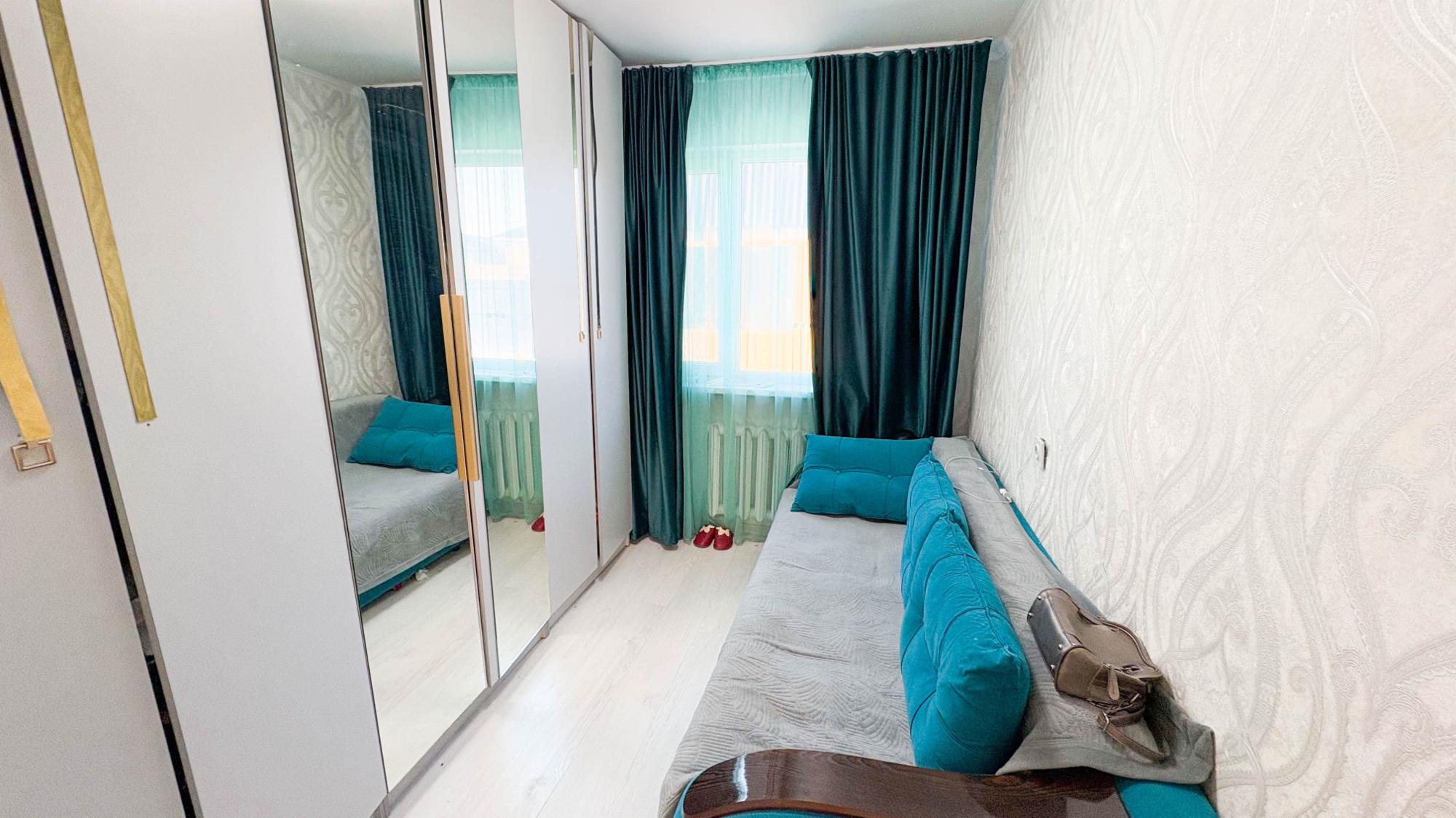 3-комнантный квартира, 64.0 м²,Кожамиярова за 17 500 000