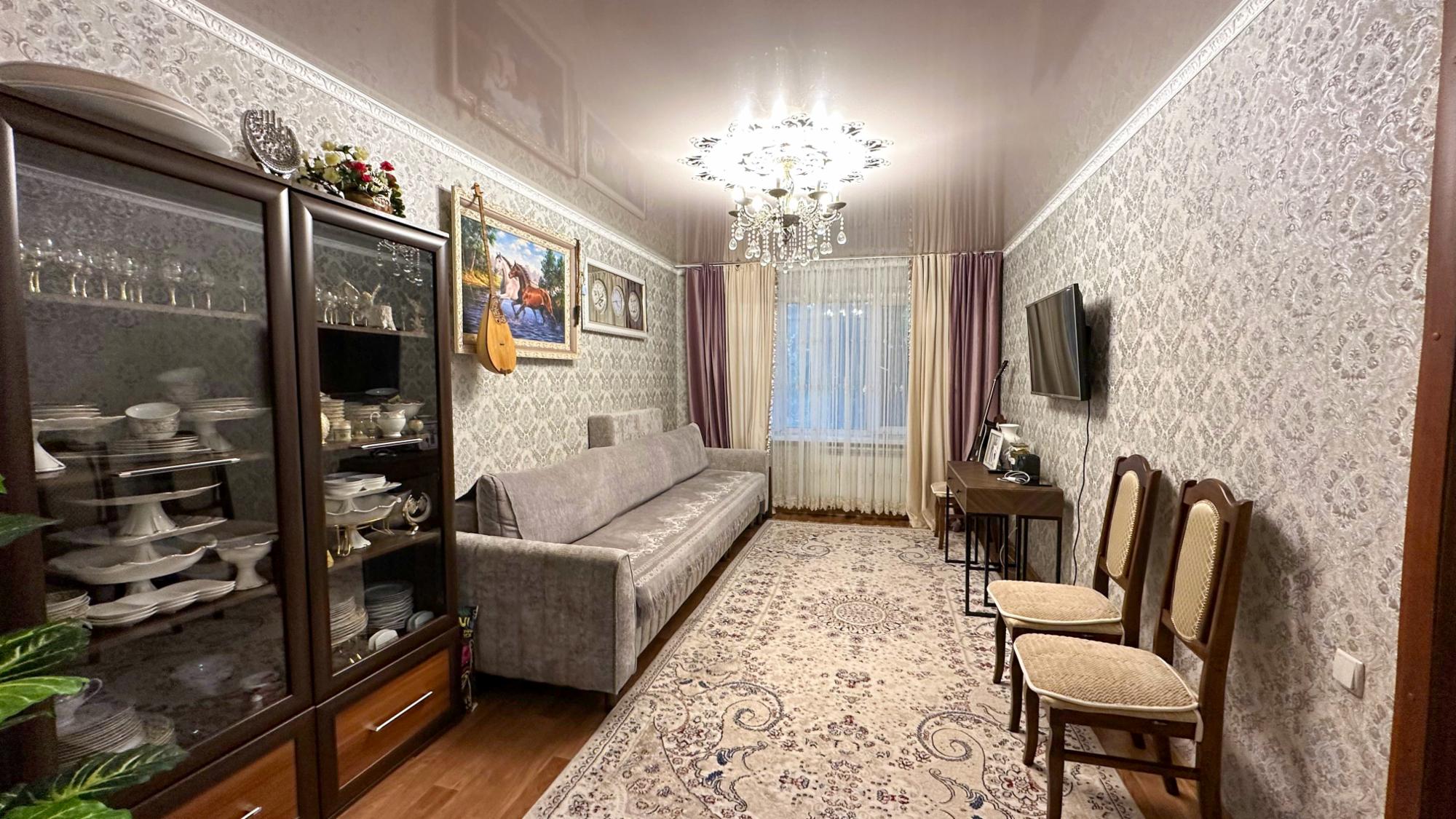 2-комнантная квартира, 45.0 м²,Алдабергенова за 16 500 000
