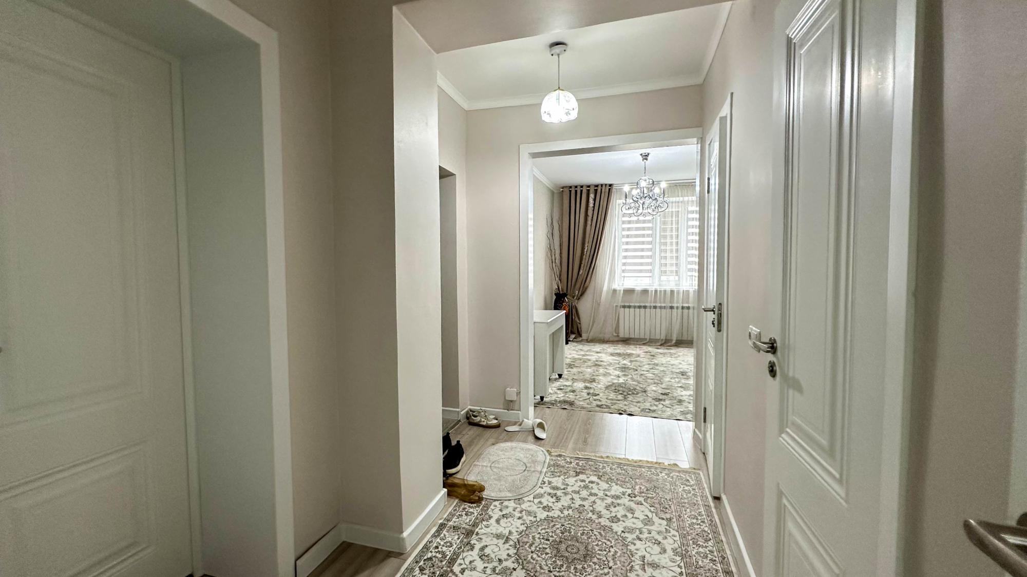 2-комнантная квартира, 56.0 м²,мкр Мушелтой за 23 000 000