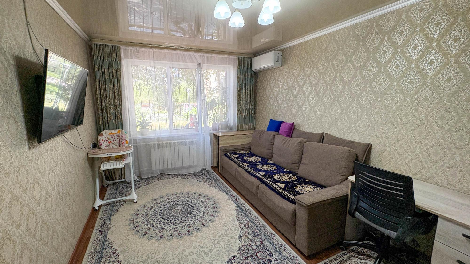 2-комнантная квартира, 44.0 м²,4 мкр за 15 500 000