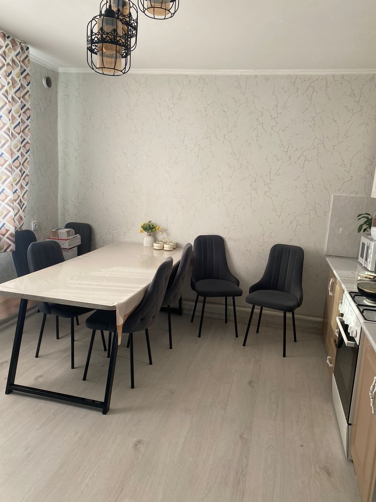 3-комнантный квартира, 64.0 м²,Кожамиярова за 18 500 000