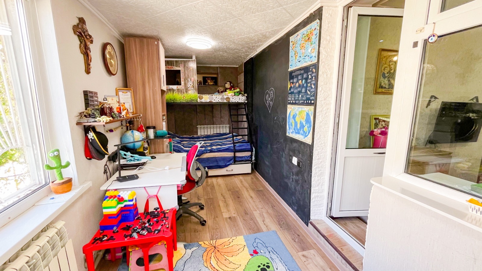 3-комнантная квартира, 59.0 м²,Желтоксан за 17 200 000