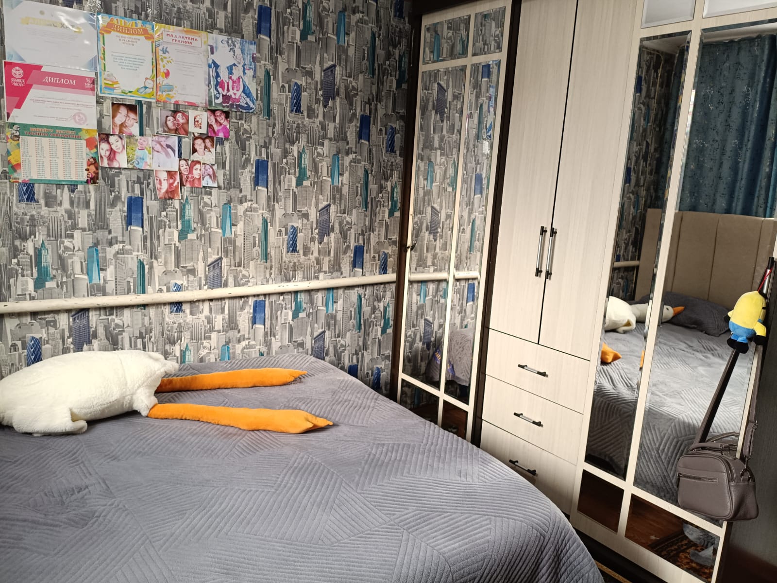 3-комнантный квартира, 67.0 м²,Абжалиева за 16 500 000