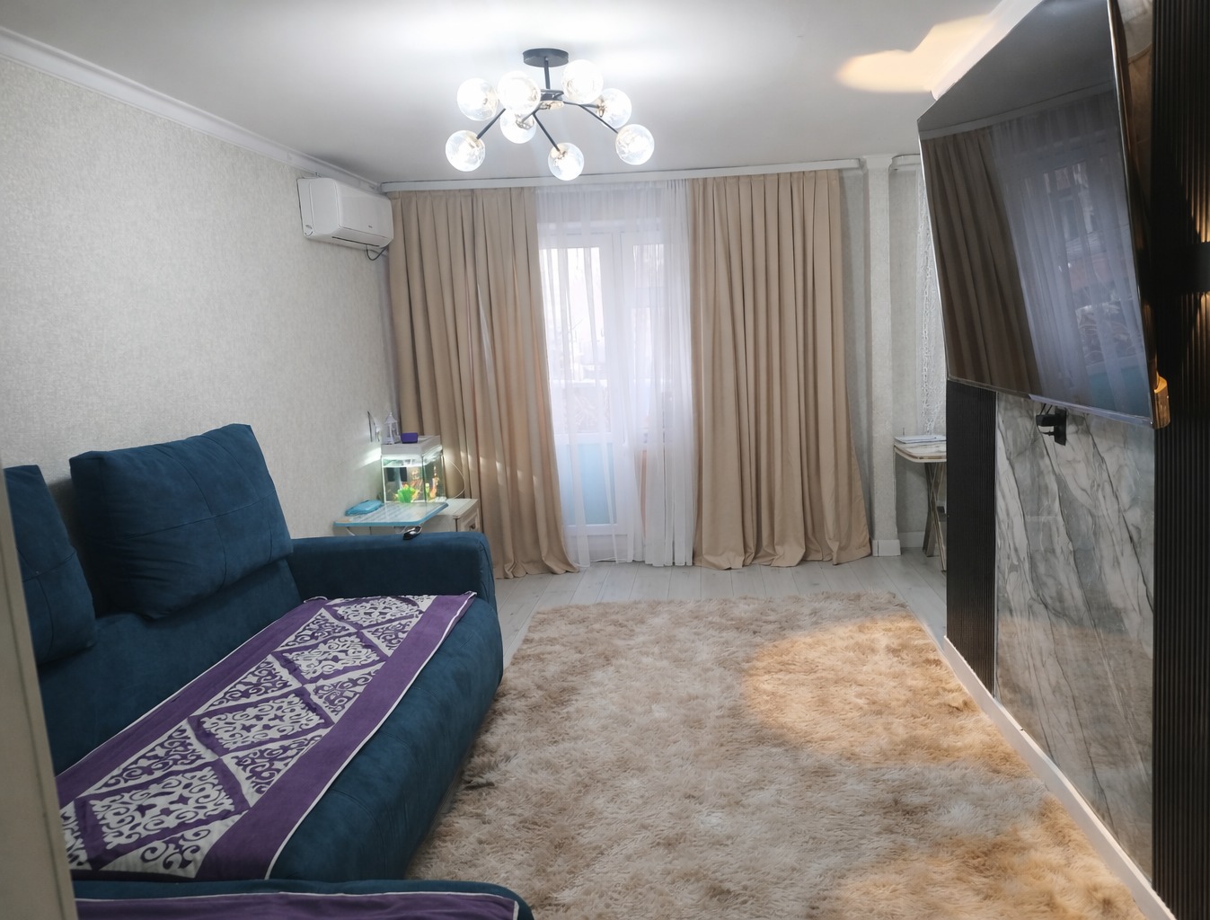 2-комнантная квартира, 46.5 м²,9 площадка за 15 500 000